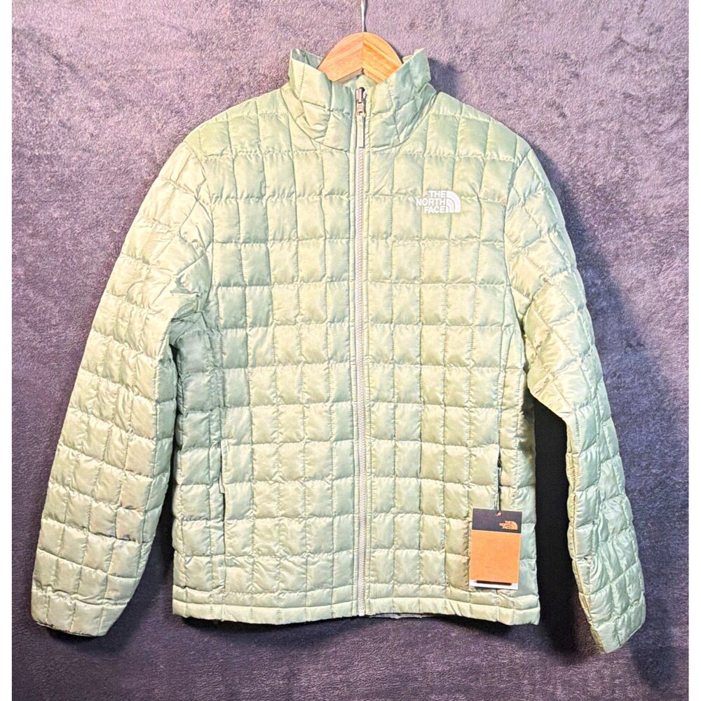 The North Face Thermoball Men’s Insulated Quilted Full Zip Puffer Jacket M Green